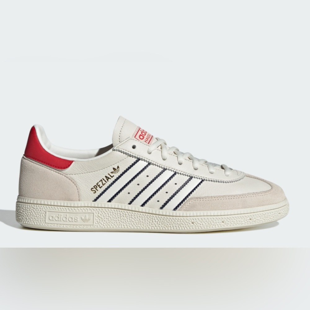 Adidas Handball Spezial Sneakers Shoes Size 9 Cloud White Casual Summer Leather